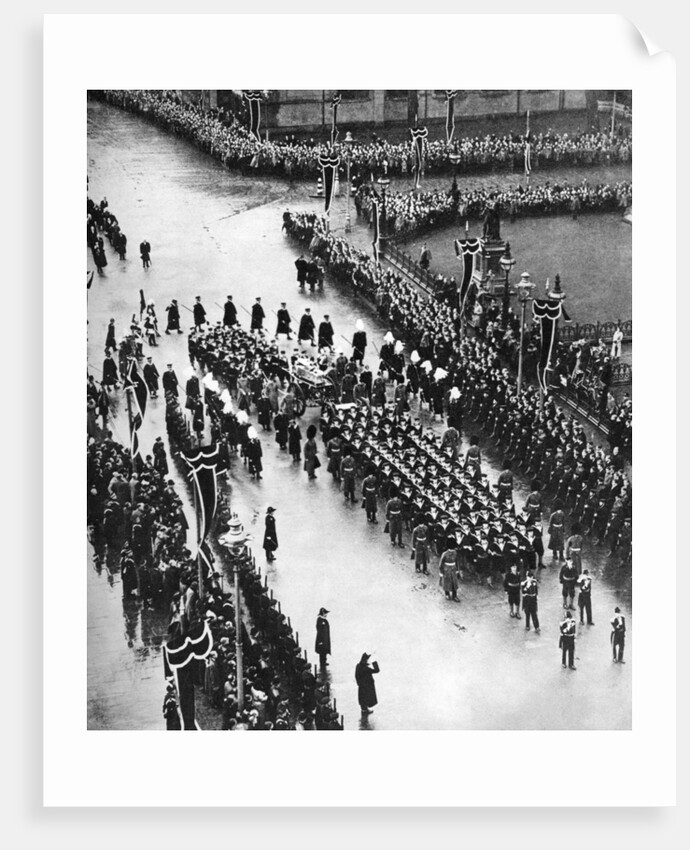 King George V's funeral procession passing out of Palace Yard, London by Anonymous