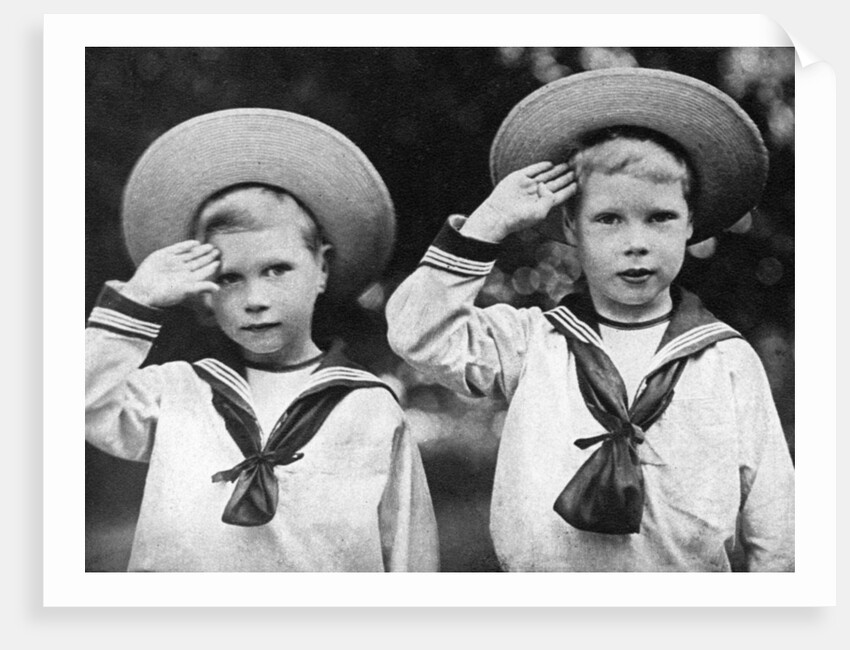 The future King Edward VIII (right) and the Duke of York by Anonymous