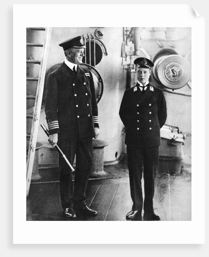 The future King Edward VIII as a midshipman in HMS Hindustan by Anonymous