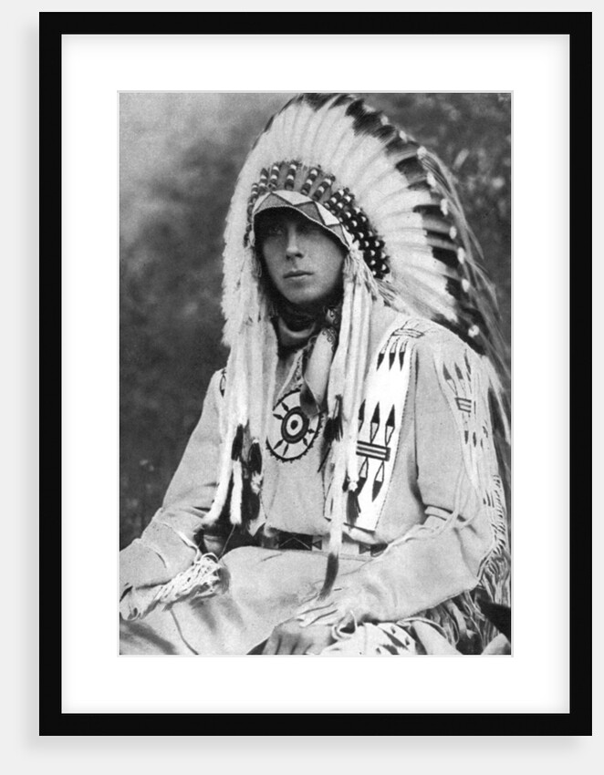 The Prince of Wales in Native American dress, Canada by Anonymous