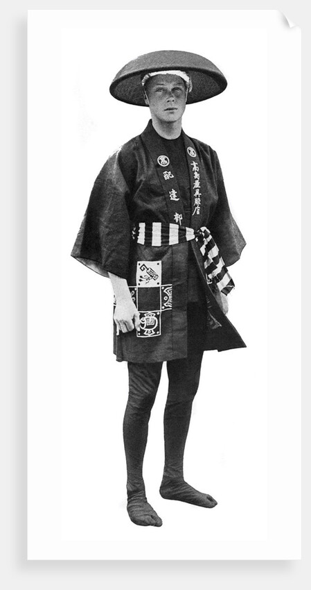 The Prince of Wales in Japanese costume, Japan by Anonymous