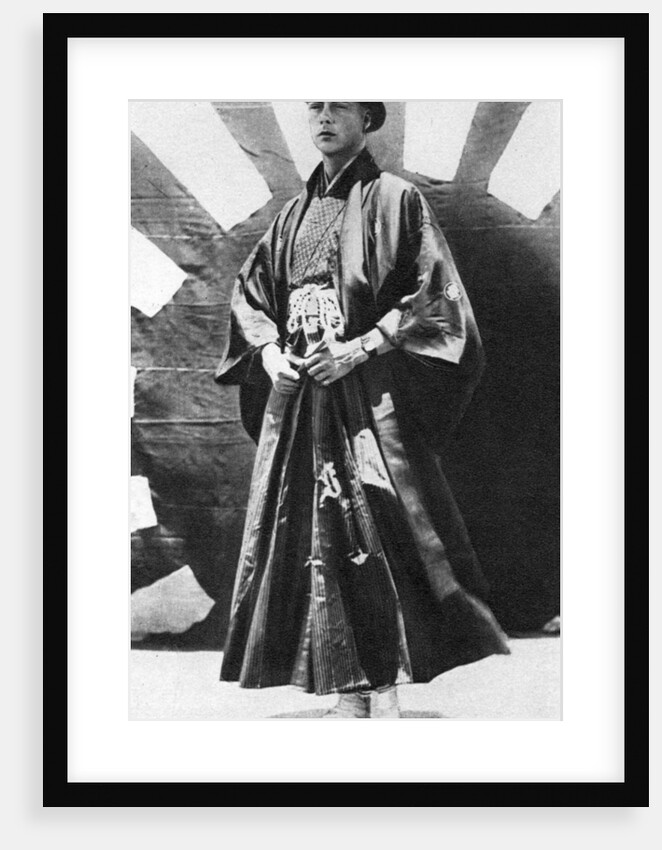 The Prince of Wales in Japanese costume, Japan by Anonymous
