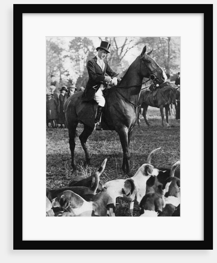 The Prince of Wales with the Beaufort Hunt by Anonymous