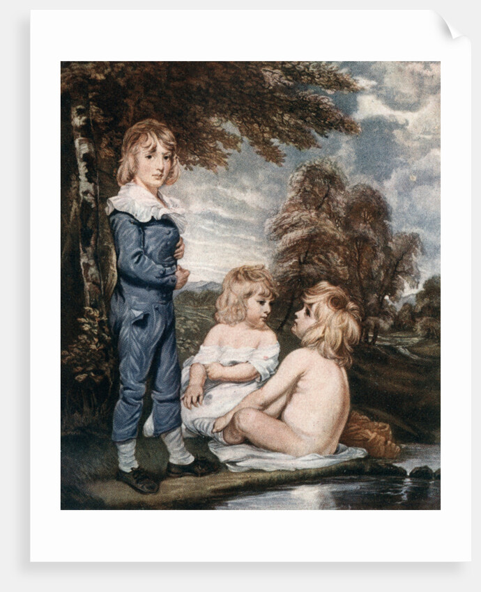 Children Bathing by L Edwards