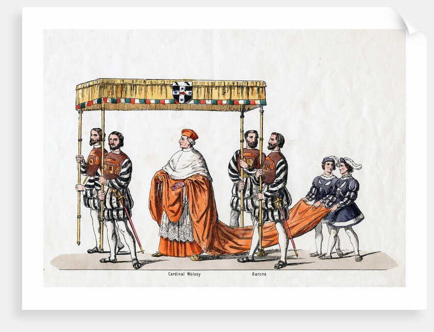 Cardinal Wolsey, costume design for Shakespeare's play, Henry VIII by Anonymous