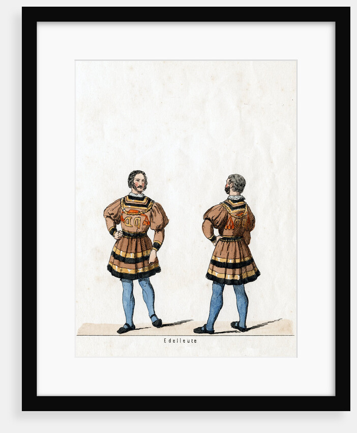Noblemen, costume design for Shakespeare's play, Henry VIII by Anonymous