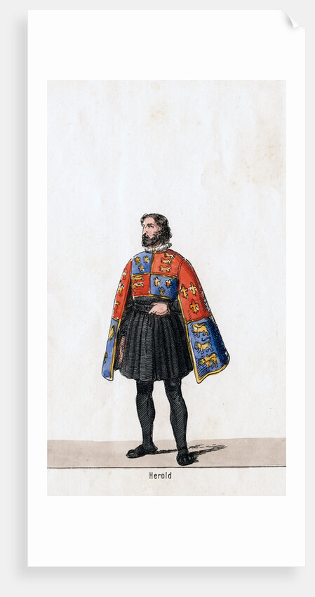 Herald, costume design for Shakespeare's play, Henry VIII by Anonymous