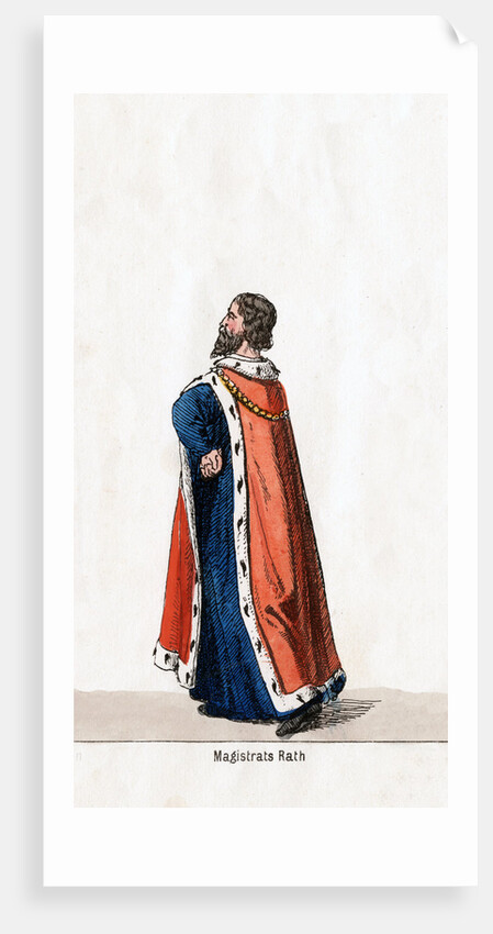 Magistrate, costume design for Shakespeare's play, Henry VIII by Anonymous