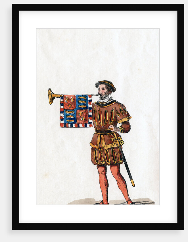 Guard, costume design for Shakespeare's play, Henry VIII by Anonymous