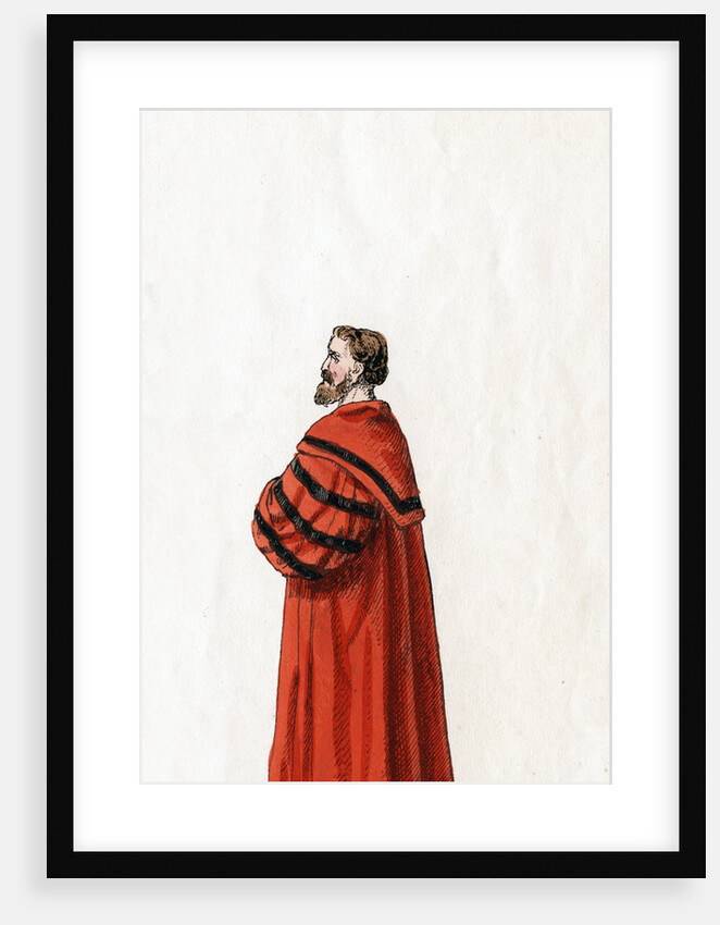 Doctor Butts, costume design for Shakespeare's play, Henry VIII by Anonymous