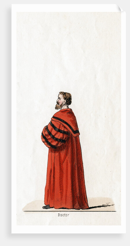 Doctor Butts, costume design for Shakespeare's play, Henry VIII by Anonymous