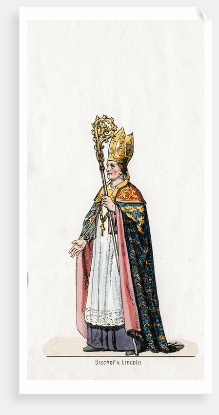 Bishop of Lincoln, costume design for Shakespeare's play, Henry VIII by Anonymous
