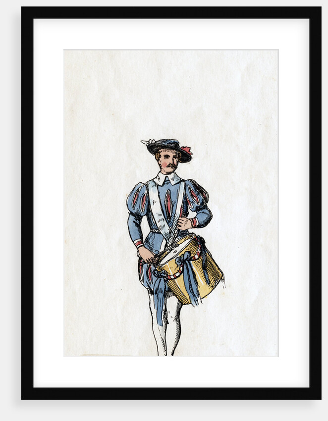 Musician, costume design for Shakespeare's play, Henry VIII by Anonymous
