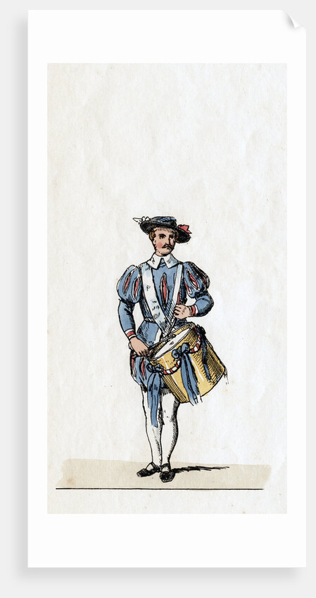 Musician, costume design for Shakespeare's play, Henry VIII by Anonymous