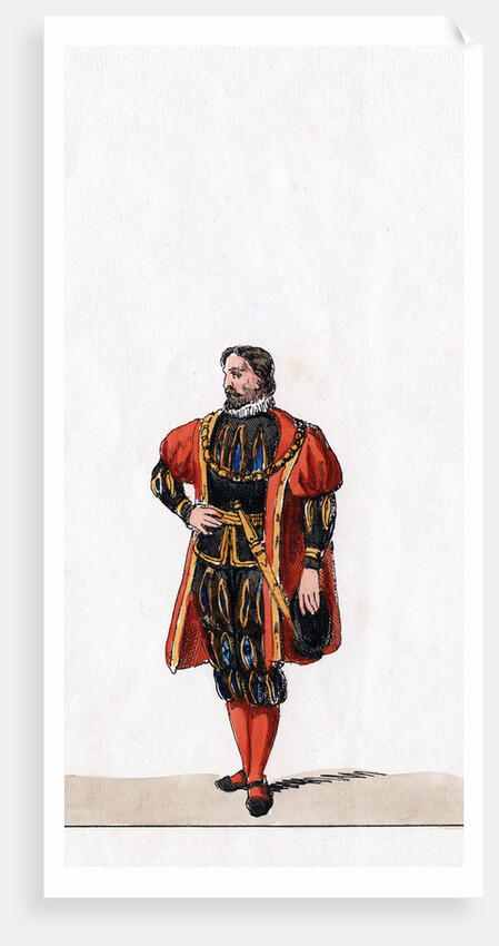 Nobleman, costume design for Shakespeare's play, Henry VIII by Anonymous