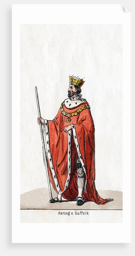 Duke of Suffolk, costume design for Shakespeare's play, Henry VIII by Anonymous