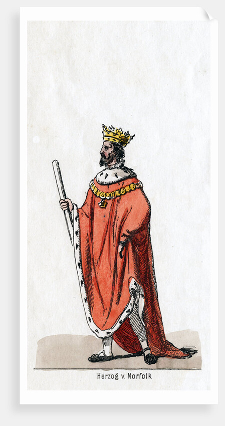 Duke of Norfolk, costume design for Shakespeare's play, Henry VIII by Anonymous