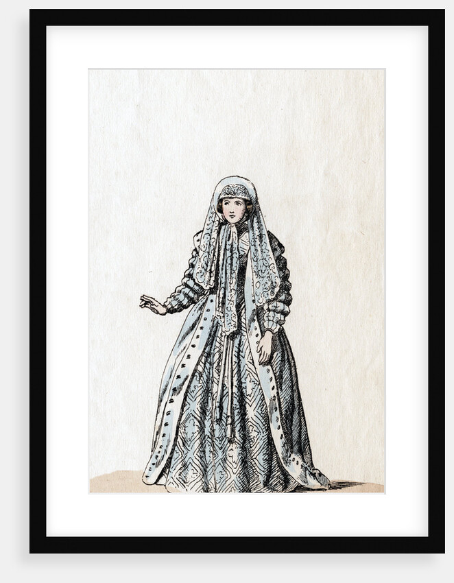Patience, costume design for Shakespeare's play, Henry VIII by Anonymous