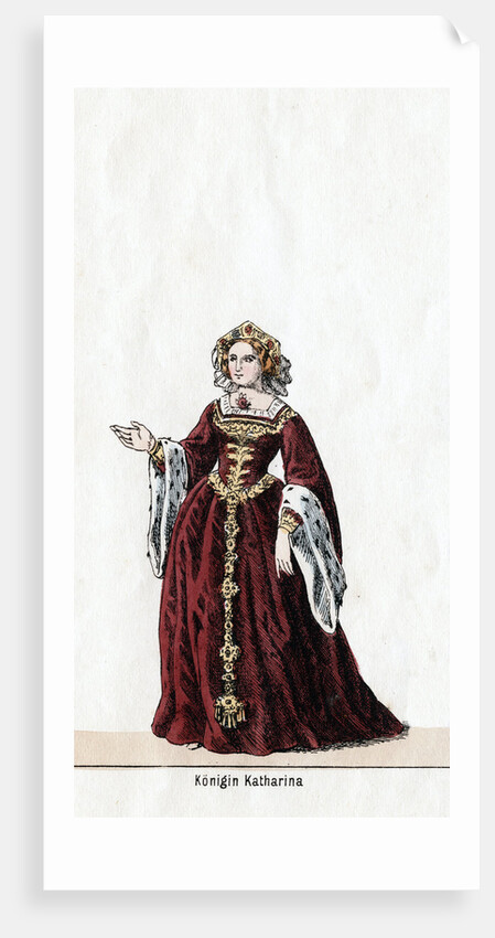 Queen Katharine, costume design for Shakespeare's play, Henry VIII by Anonymous