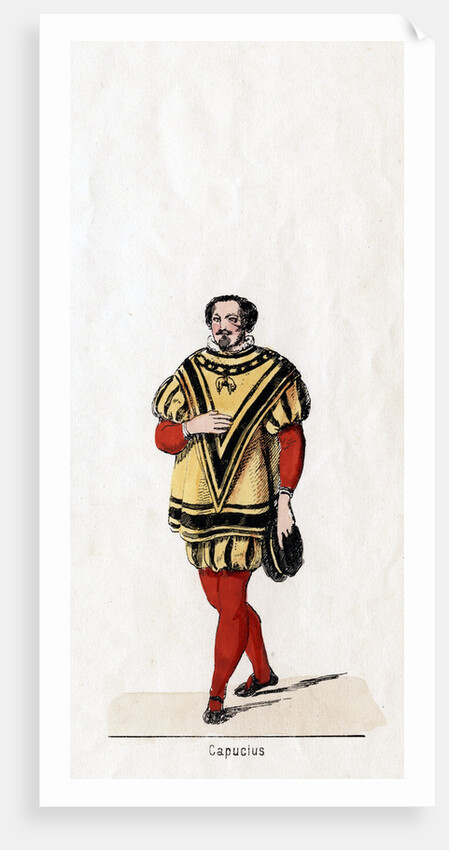 Capucius, costume design for Shakespeare's play, Henry VIII by Anonymous