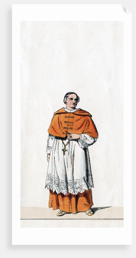 Cardinal Wolsey, costume design for Shakespeare's play, Henry VIII by Anonymous