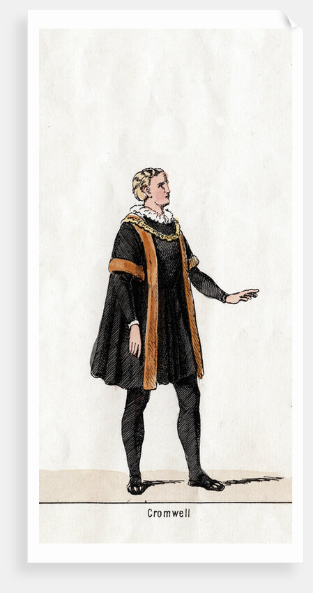 Thomas Cromwell, costume design for Shakespeare's play, Henry VIII by Anonymous