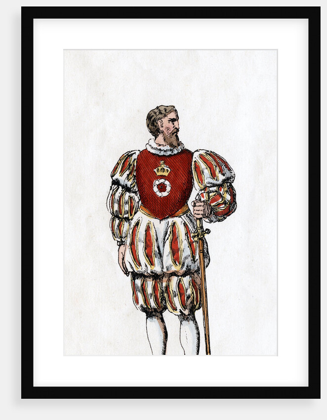 Sergeant, costume design for Shakespeare's play, Henry VIII by Anonymous