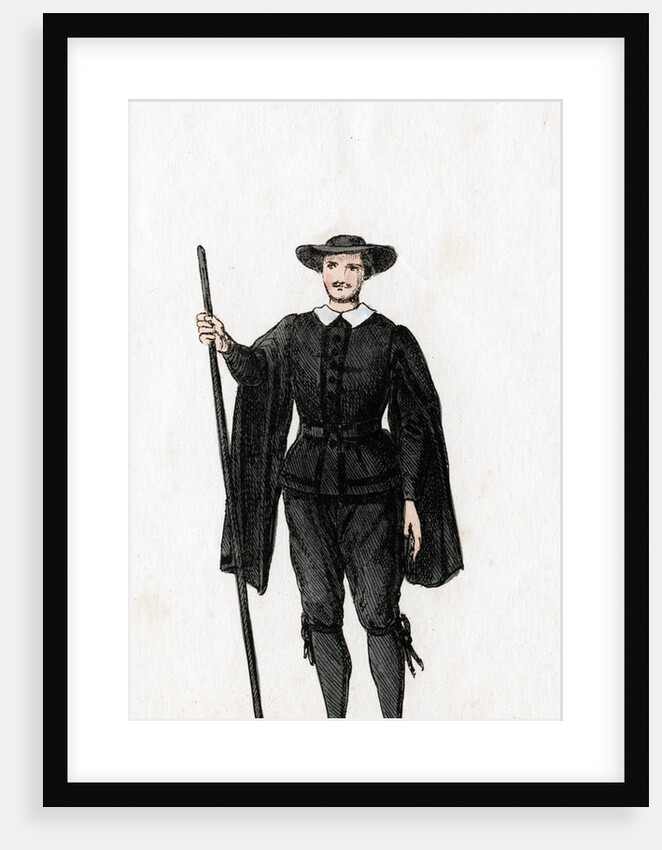 Court usher, costume design for Shakespeare's play, Henry VIII by Anonymous