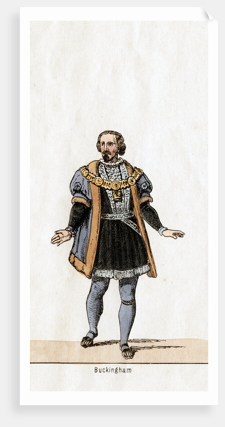 Buckingham, costume design for Shakespeare's play, Henry VIII by Anonymous
