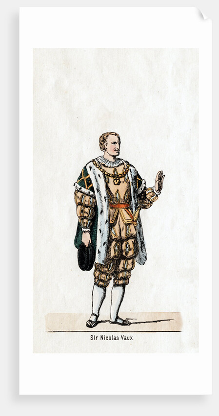 Sir Nicholas Vaux, costume design for Shakespeare's play, Henry VIII by Anonymous