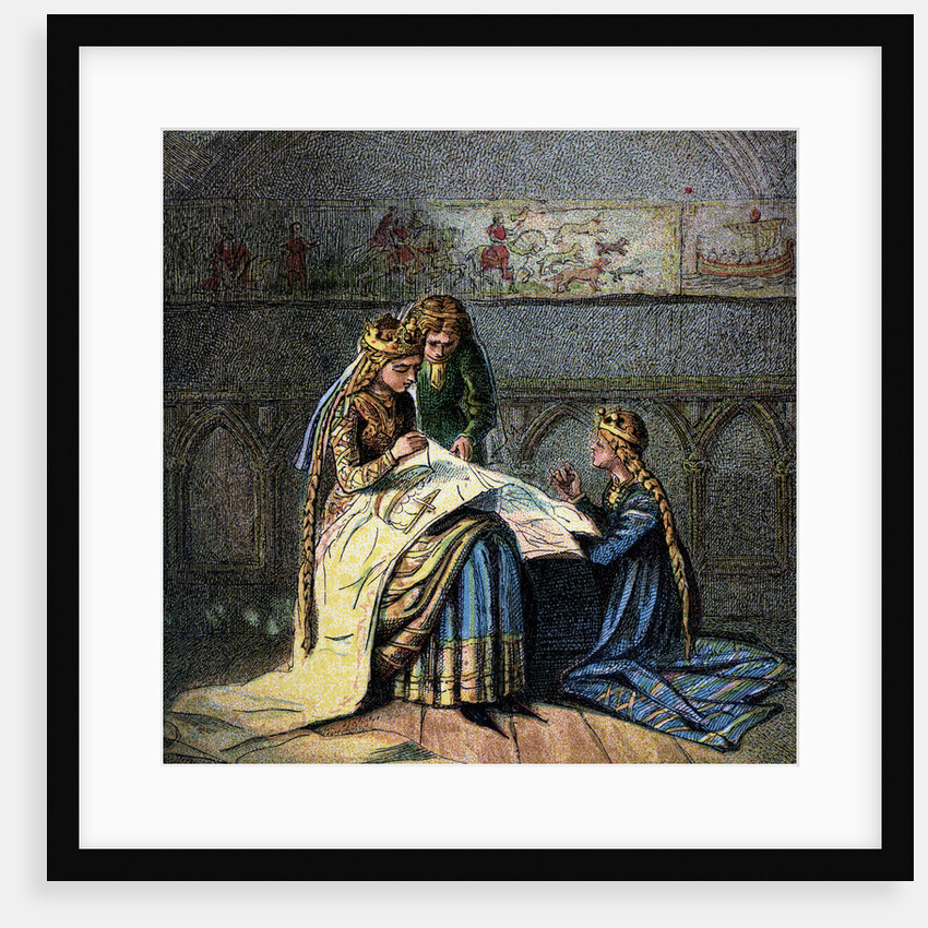 Queen Matilda And Her Tapestry by Anonymous