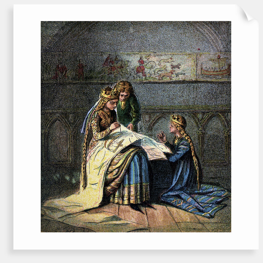 Queen Matilda And Her Tapestry by Anonymous