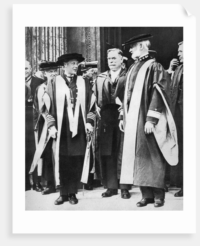 The Prince of Wales and Admiral William Sims, Cambridge by Anonymous