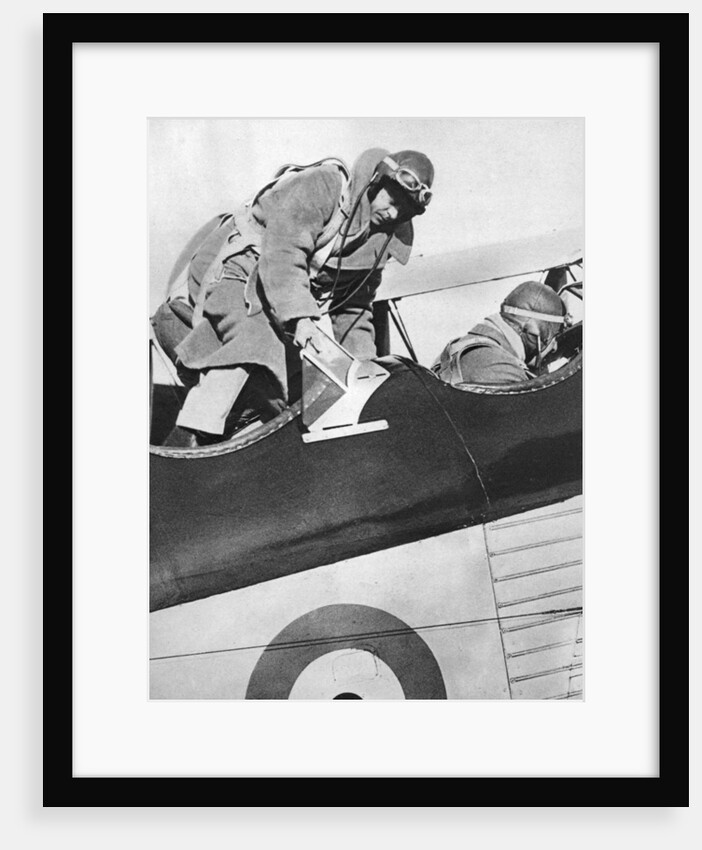 King Edward VIII in an aeroplane by Anonymous