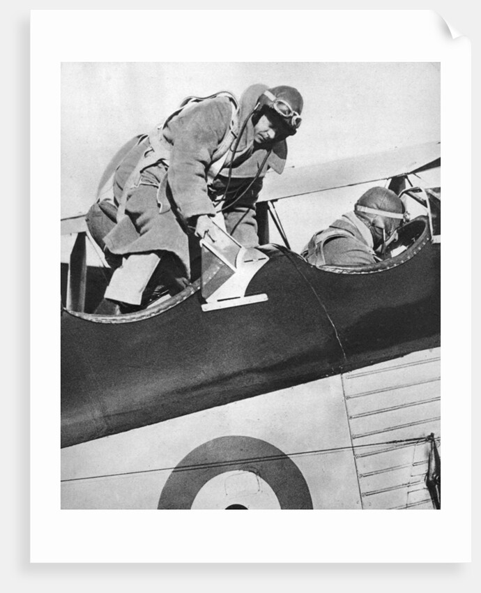 King Edward VIII in an aeroplane by Anonymous