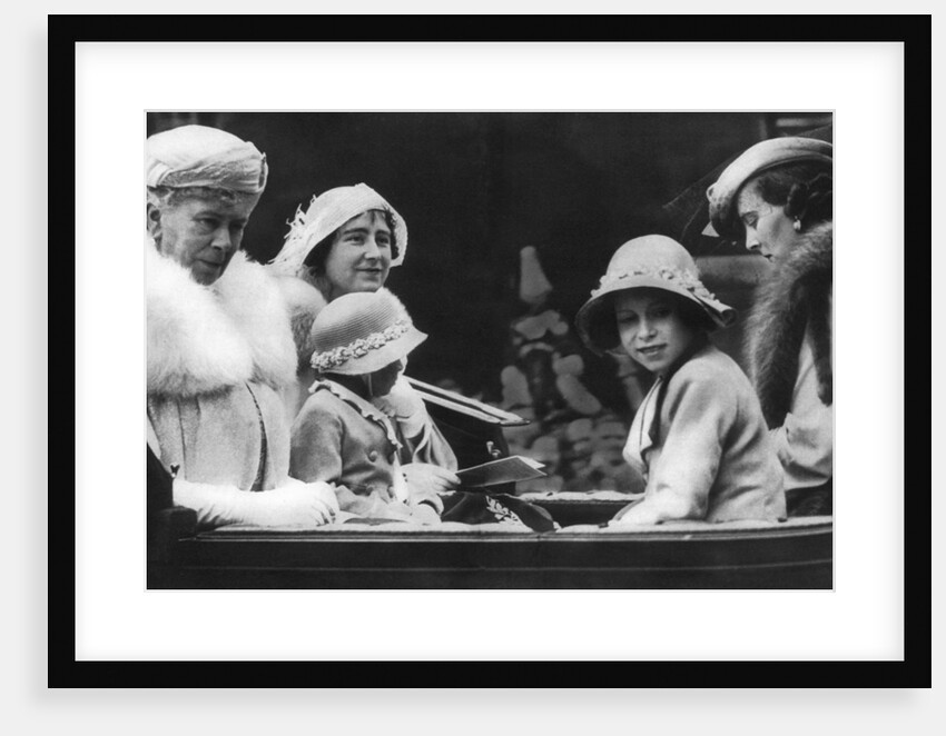 Queen Mary with her daughter-in-law and grandchildren by Anonymous