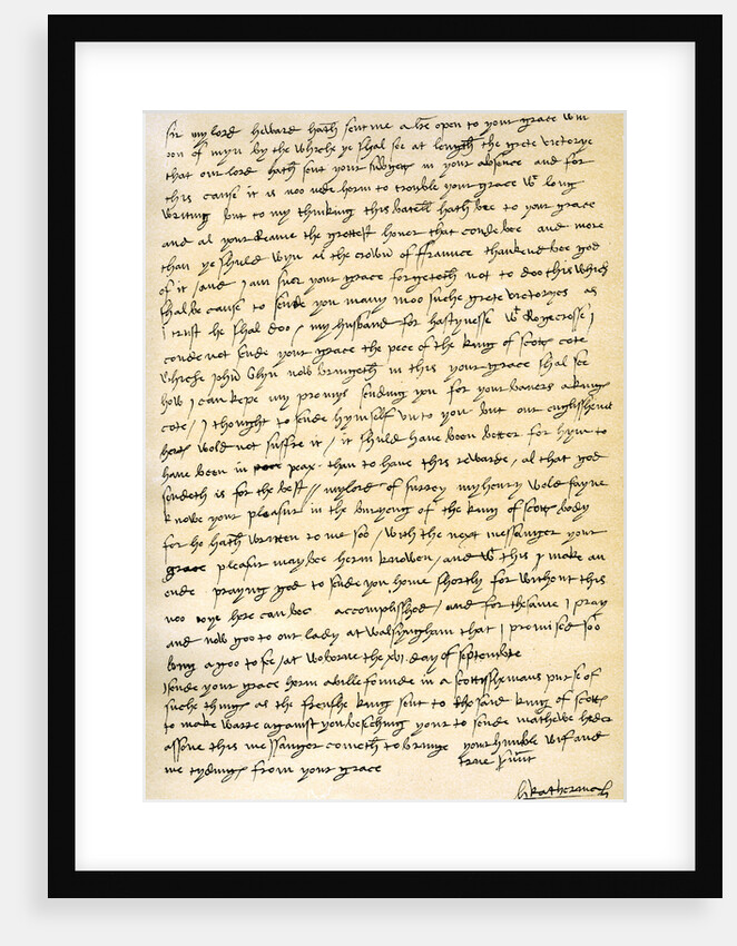 Letter from Queen Catherine of Aragon to her husband Henry VIII by Catherine of Aragon