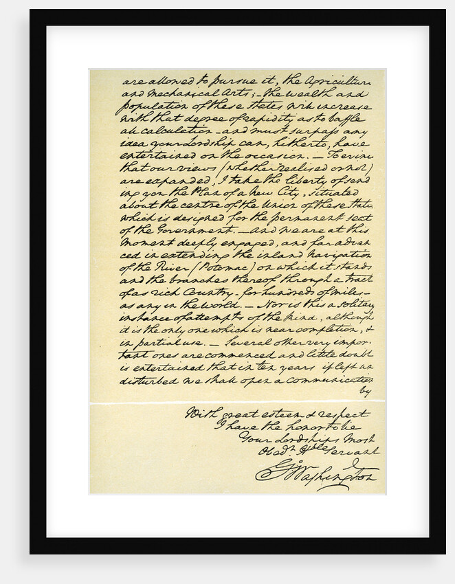 Letter from George Washington to the Earl of Buchan, Philadelphia by George Washington