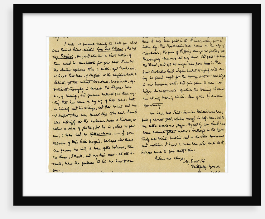Letter from Thomas Carlyle to Macvey Napier, editor of the Edinburgh Review, 6th February 1832 by Thomas Carlyle