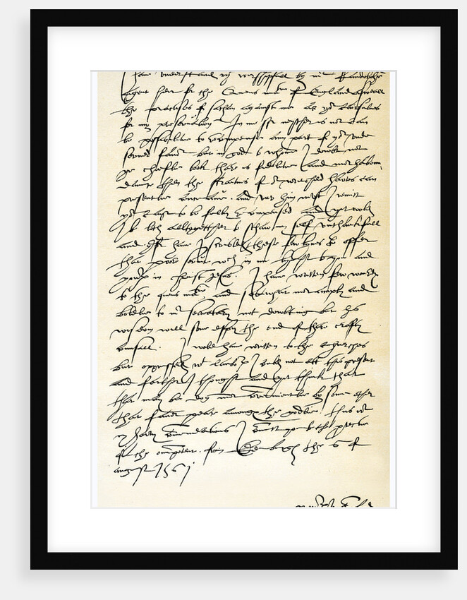 Letter from John Knox to Sir Nicholas Throgmorton, 6th August 1561 by John Knox