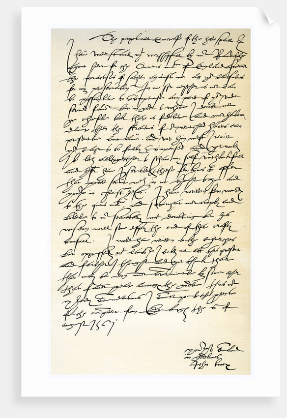 Letter from John Knox to Sir Nicholas Throgmorton, 6th August 1561 by John Knox
