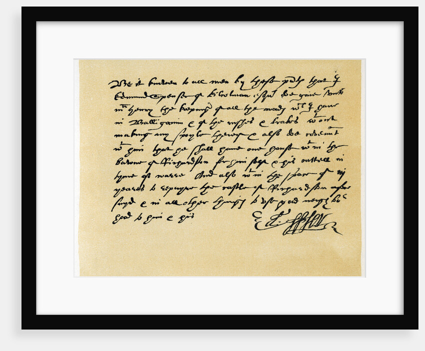 Letter from Grant, as Edward Spenser to one McHenry by Edward Spenser