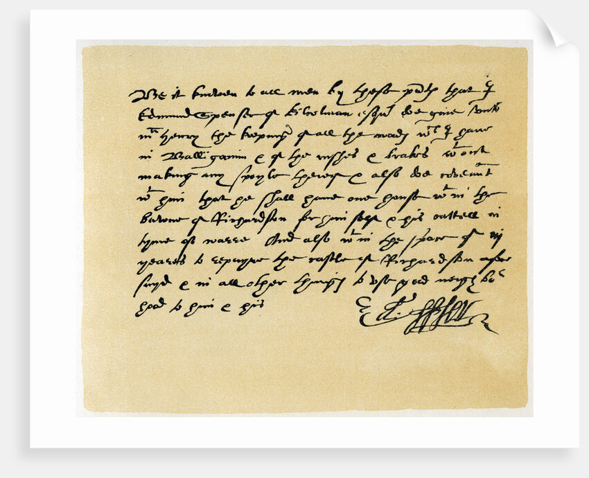 Letter from Grant, as Edward Spenser to one McHenry by Edward Spenser