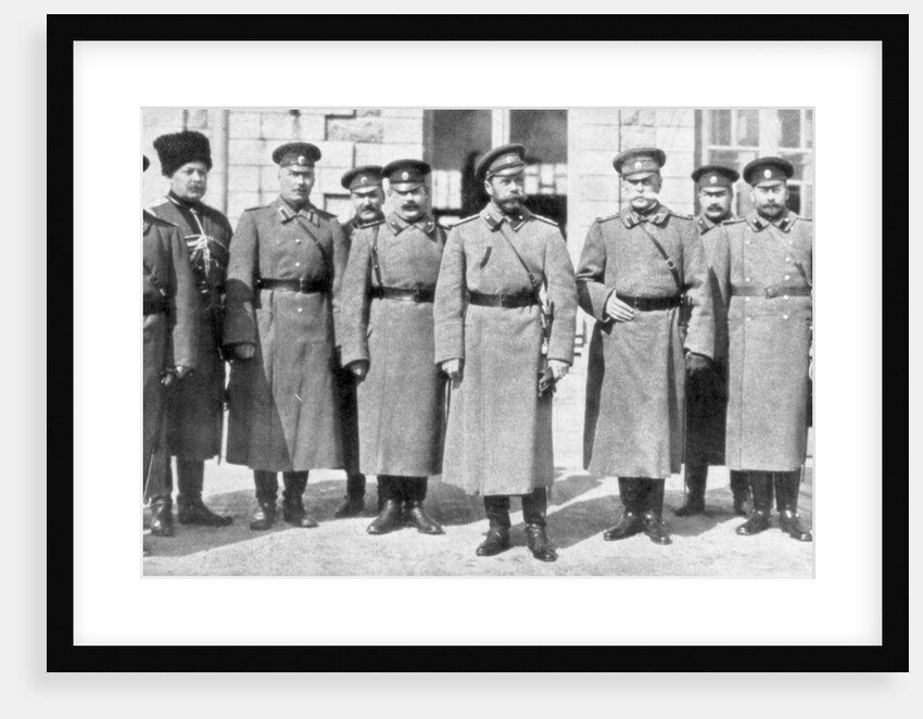 Tsar Nicholas II of Russia and his generals and staff by Anonymous