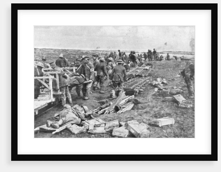 Wounded evacuation point, Vimy, France, First World War, April 1917 by Anonymous