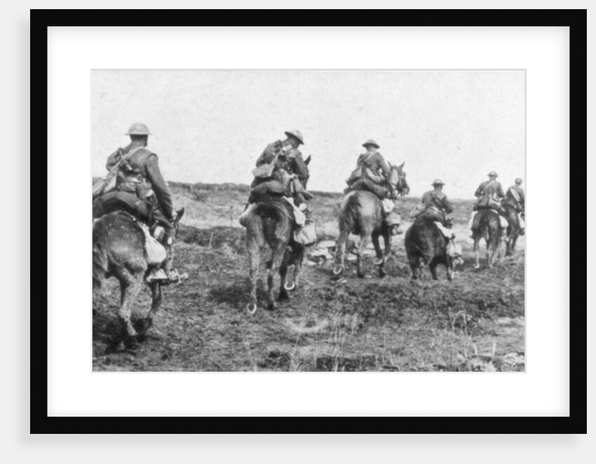 Canadian cavalry, Vimy, France, First World War, April 1917 by Anonymous