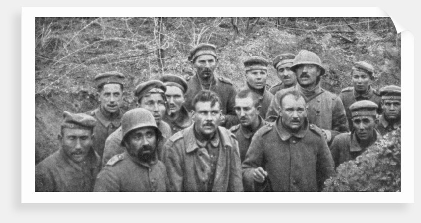 Prisoners in a hole, Reims, First World War, April 1917 by Anonymous