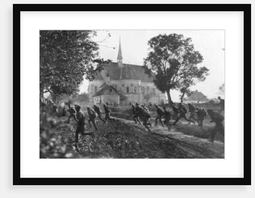 Russian troops retreating in disarray, Ternopil, Ukraine, First World War by Anonymous