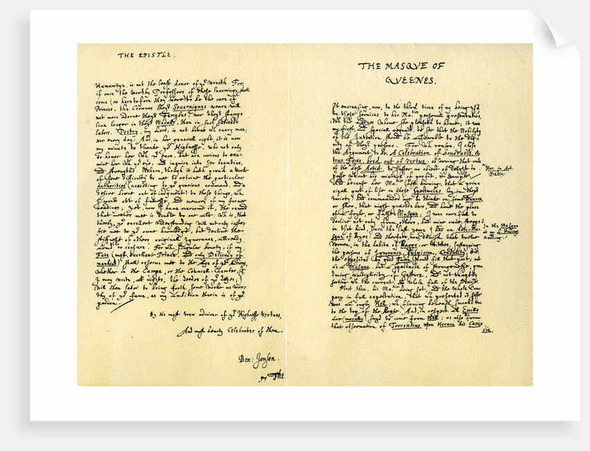 The Masque of Queens... by Ben Johnson