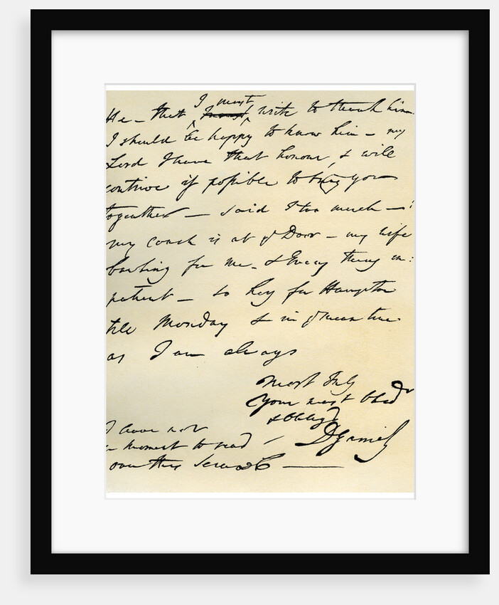 Letter from David Garrick to Edward Gibbon, 8th March 1776 by David Garrick